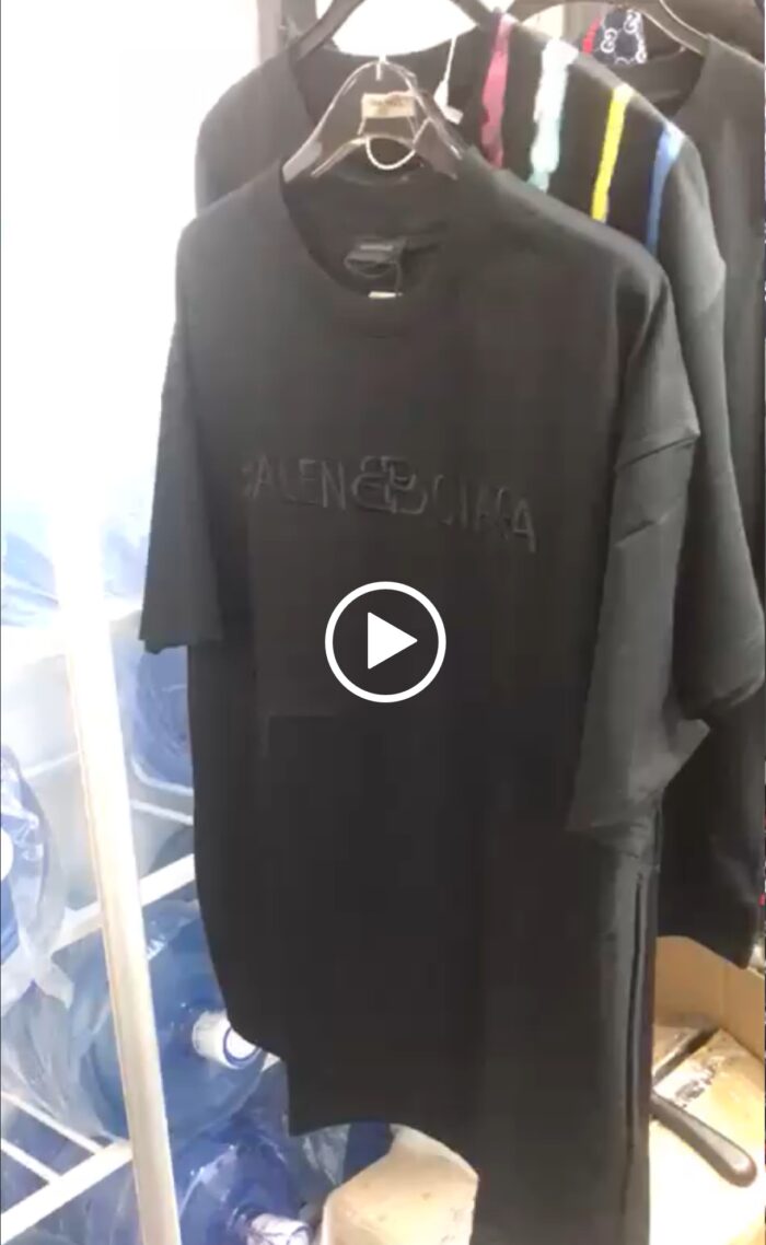 Balenciaga Black with Black Logo (Fitted) Size Large