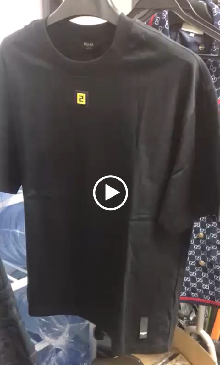 FENDI BLACK YELLOWBADGE (Fitted) Size Large