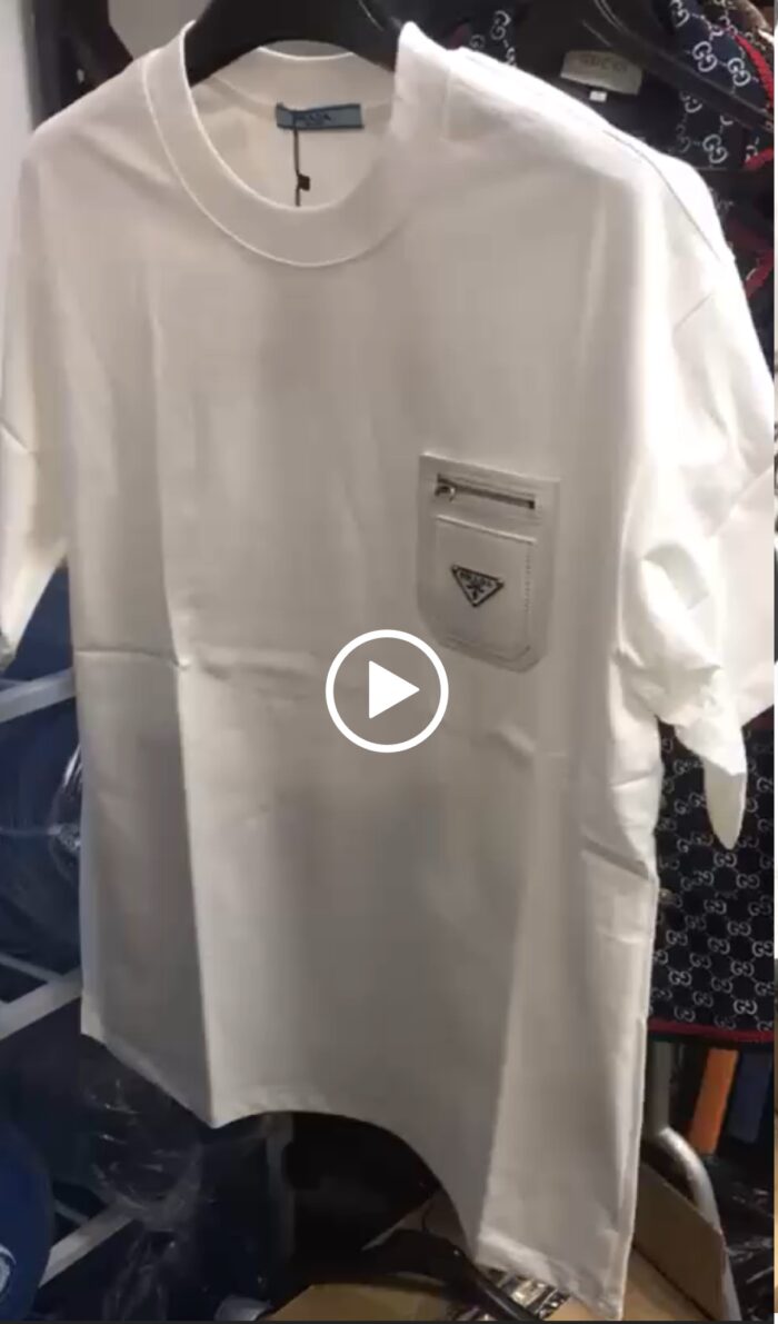PRADA-White Pocket Zip (Fitted) Size Large